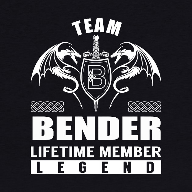 Team BENDER Lifetime Member Legend by Lizeth